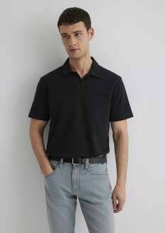 Mavi Siyah Erkek Polo Tişört 0611904-900 - 1