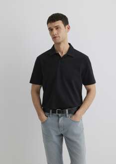 Mavi Siyah Erkek Polo Tişört 0611904-900 - 2