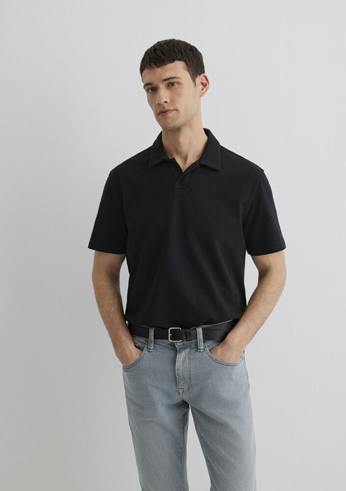 Mavi Siyah Erkek Polo Tişört 0611904-900 - 2