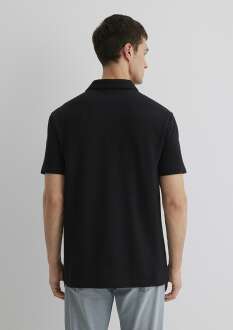 Mavi Siyah Erkek Polo Tişört 0611904-900 - 4