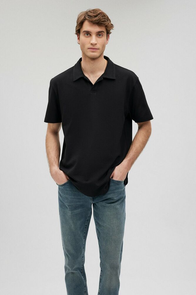 Mavi Siyah Erkek Polo Tişört 0611904-900 (1)