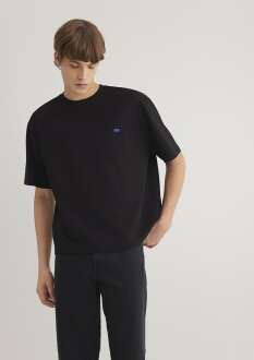 Mavi Siyah Erkek Tişört 0612578-900 - Mavi (1)