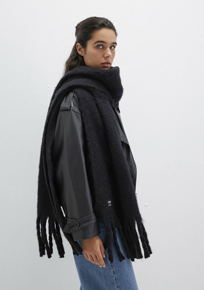 Mavi Siyah Kadın Atkı 1912844-900 - 1