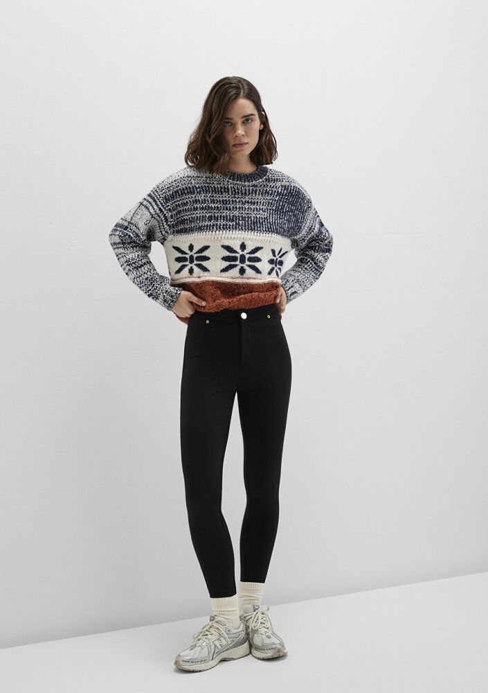 Mavi Siyah Kadın Tayt 1011096-900