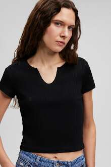 Mavi Siyah Kadın Tişört 1612201-900 - Mavi (1)