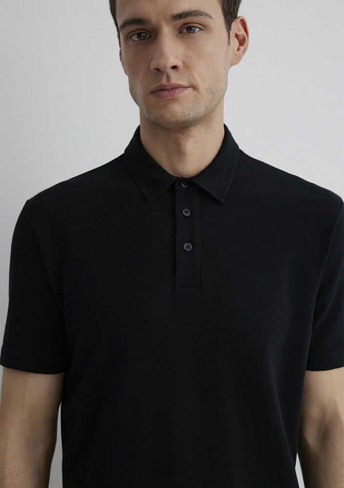 Mavi Siyah Polo Erkek Tişört 0612633-900 - 5