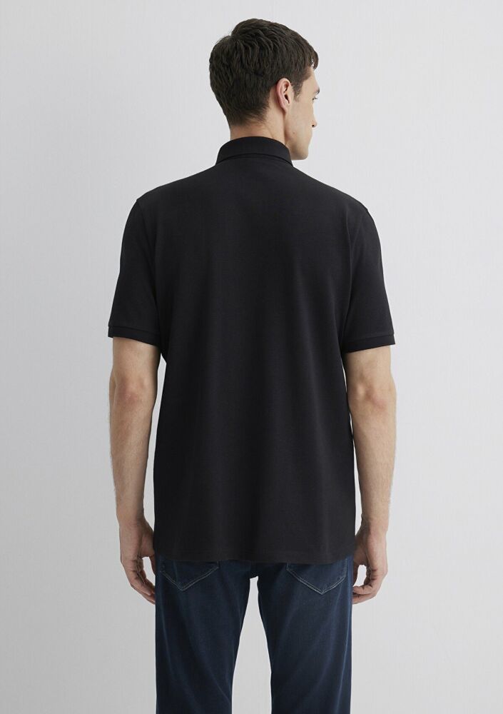 Mavi Siyah Polo Erkek Tişört 0612636-900 - 4