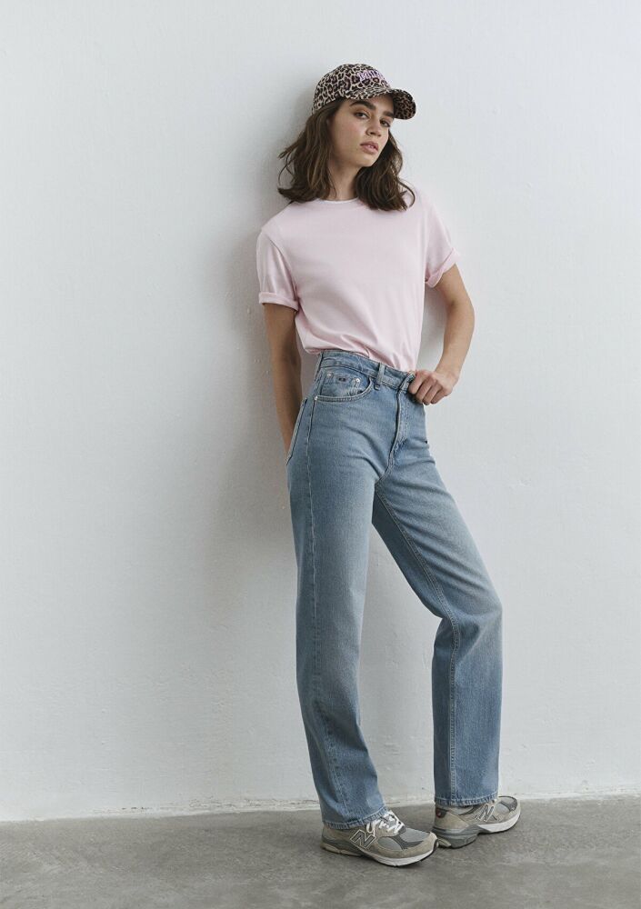 Mavi Sky Classic Denim Açık Mavi Straight Yüksek Bel Düz Paça Kadın Jean Pantolon 1010627-87795 (1)