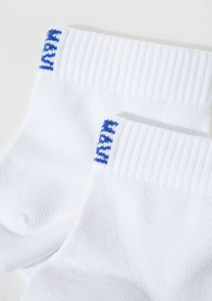 Mavi Soket Beyaz Erkek Çorap 0911597-620 (1)