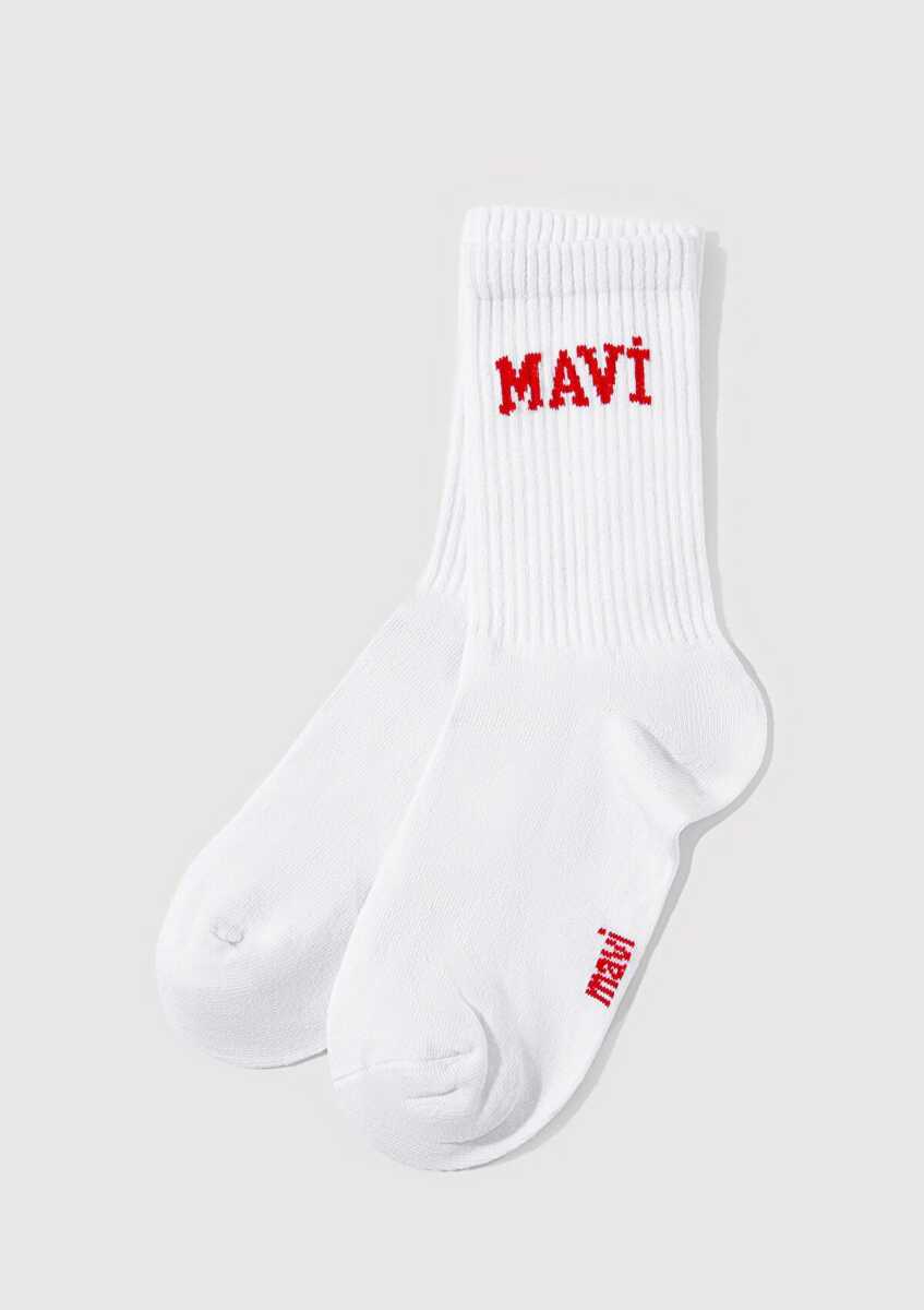 Mavi Soket Beyaz Kadın Çorap 1912726-20454