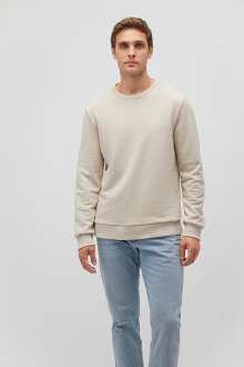 Mavi Solok Toz Beji Erkek Sweat 065751-35111 - Mavi (1)