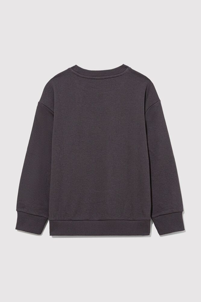 Mavi Sonik Baskılı Kömür Çocuk Sweat 6S10091-70087 - 2