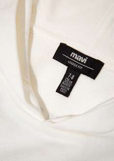 Mavi Stand Together Baskılı Kapüşonlu Ekru Çocuk Sweat 6S10181-70057 - 4