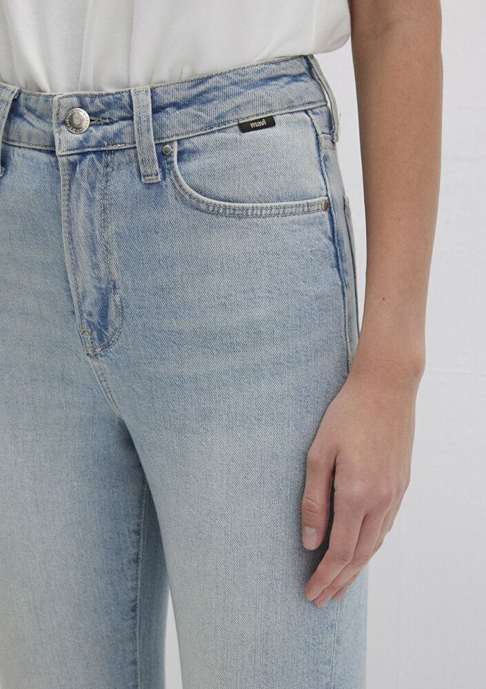 Mavi Star Lt Used Classic Demin Mom Jeans Süper Yüksek Bel Dar Paça Kadın Jean Pantolon 101077-90535 - 5