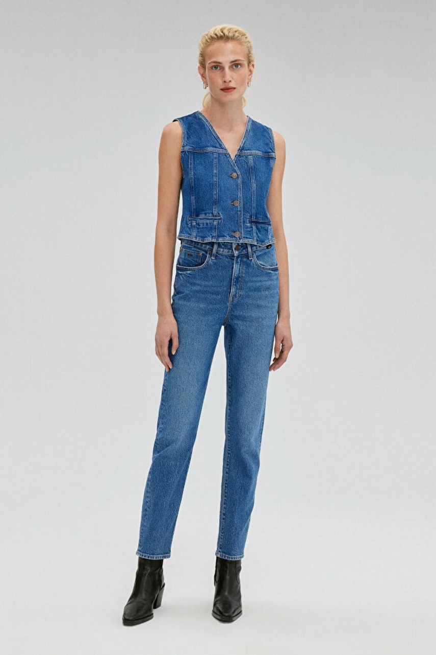 Mavi Star Mid Brushed Classıc Denim Kadın Jean Pantolon 101077-85611 - 2