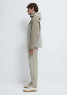 Mavi Su İtici Kapüşonlu Hak Loose Fiti Erkek Ceket 0110792-70154 - 5