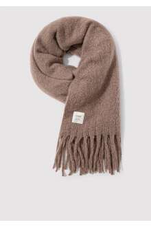 Mavi Sütlü Kahve Kadın Atkı 1912807-71576 - Mavi (1)