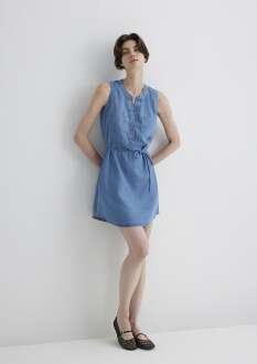 Mavi Suzy Lt Blue Gold Kadın Elbise 130317-89756 - Mavi (1)