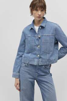 Mavi Tanya Mid Blue Premium Kadın Jean Ceket 1110477-87803 - Mavi (1)