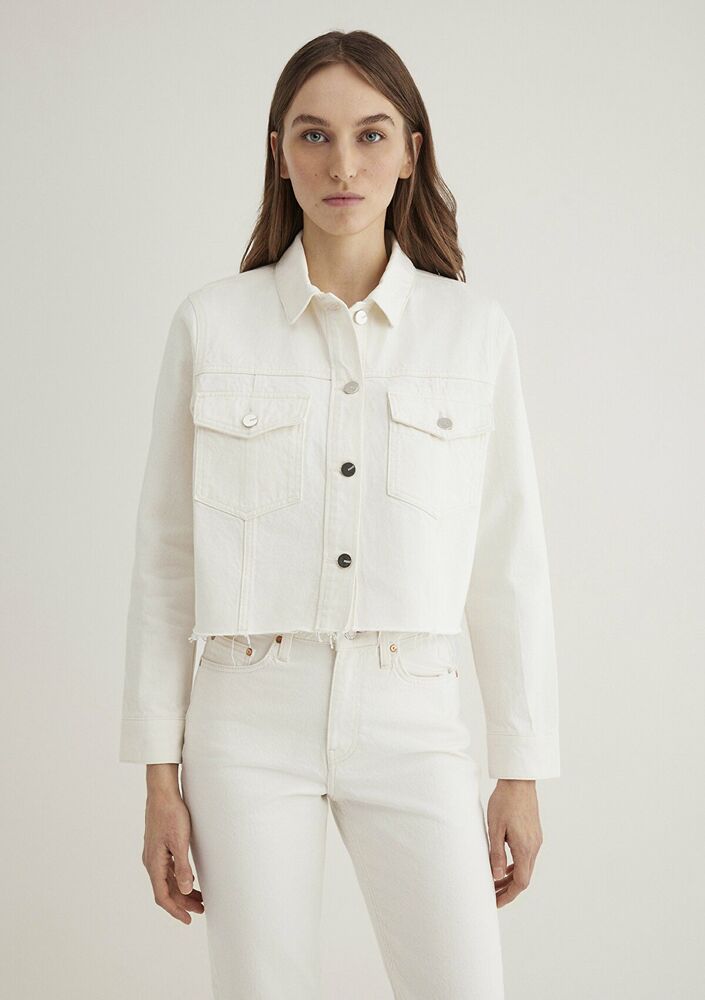 Mavi Thalıa White Premium Kadın Jean Ceket 1110289-8916 - 2