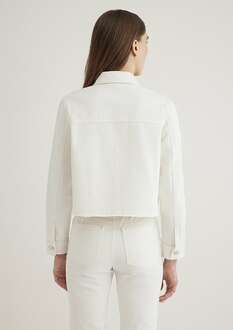 Mavi Thalıa White Premium Kadın Jean Ceket 1110289-8916 - 3