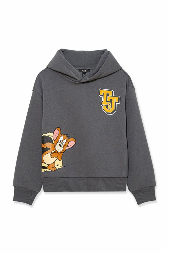 Mavi Tom & Jerry Baskılı Kapişonlu Çocuk Sweat 6S10029-85309 - 1