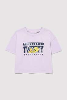 Mavi Tweety Unıversıty Baskılı Çocuk Tişört 7610246-70516 - 1