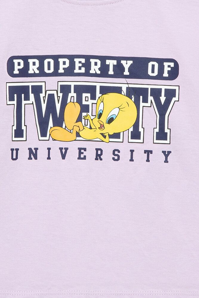 Mavi Tweety Unıversıty Baskılı Çocuk Tişört 7610246-70516 - 3