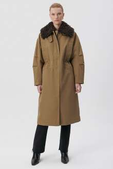 Mavi Uzun Dokuma Kadın Ceket 1110211-71298 - Mavi (1)