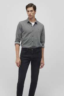 Mavi Uzun Kol Antrasit Erkek Gömlek 0211244-80022 - Mavi (1)