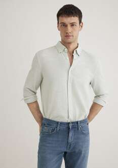 Mavi Uzun Kol Erkek Gömlek 020579-71770 - Mavi (1)