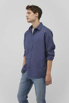 Mavi Uzun Kol Erkek Gömlek 0211238-87737 - Mavi (1)