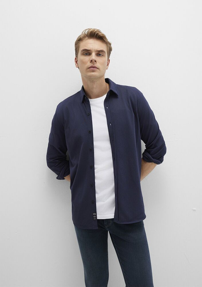 Mavi Uzun Kol Erkek Gömlek 0211660-86415 (1)