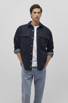 Mavi Uzun Kol İndigo Erkek Gömlek 0211305-18790 - Mavi (1)