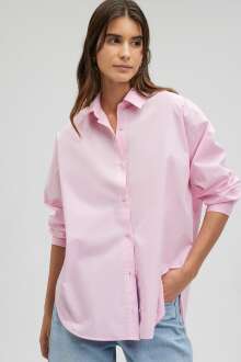 Mavi Uzun Kol Kadın Gömlek 1210103-70973 - Mavi (1)