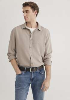 Mavi Uzun Kol Kum Erkek Gömlek 0211461-80697 - Mavi (1)