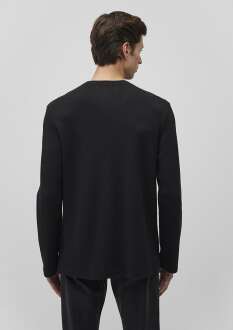 Mavi Uzun Kol Siyah Erkek Sweat 0611925-900 - 4