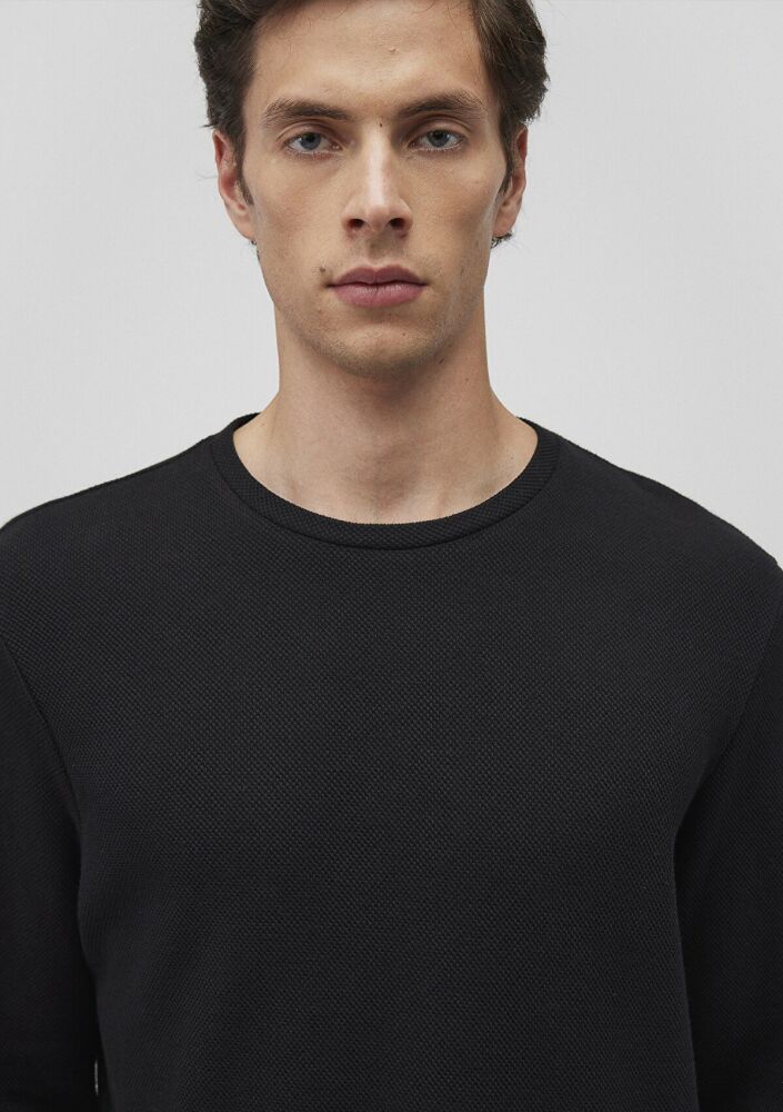 Mavi Uzun Kol Siyah Erkek Sweat 0611925-900 - 5