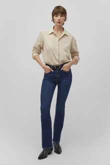 Mavi Uzun Kollu Kadın Gömlek 1210945-86687 - Mavi (1)