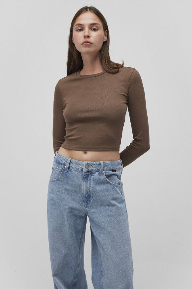 Mavi Uzun Kollu Toprak Kahve Kadın Sweat 1612822-81959 (1)