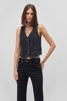 Mavi Vela Dark Smoke Denim Kadın Jean Ceket 1110448-87550 - 2
