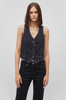 Mavi Vela Dark Smoke Denim Kadın Jean Ceket 1110448-87550 - 3