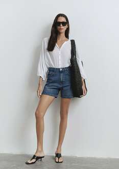Mavi Verda Dark Blue 90's Kadın Jean Şort 1410059-89748 - 1