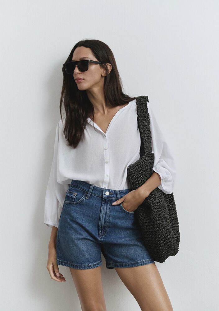 Mavi Verda Dark Blue 90's Kadın Jean Şort 1410059-89748 - 2
