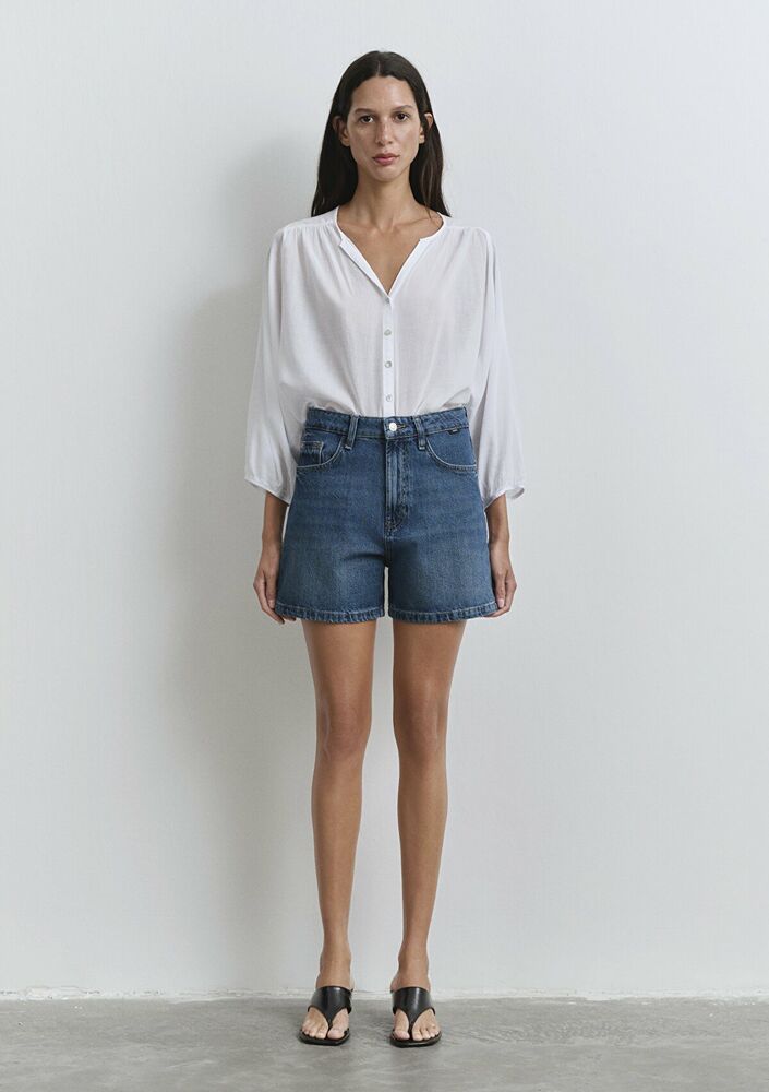 Mavi Verda Dark Blue 90's Kadın Jean Şort 1410059-89748 - 3