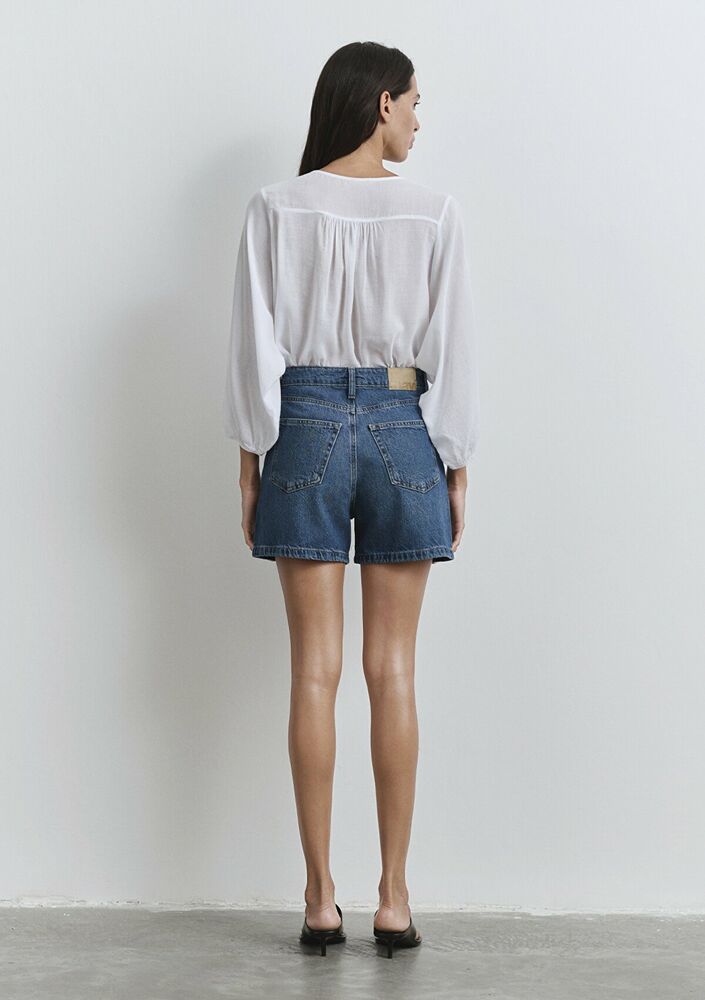 Mavi Verda Dark Blue 90's Kadın Jean Şort 1410059-89748 - 5