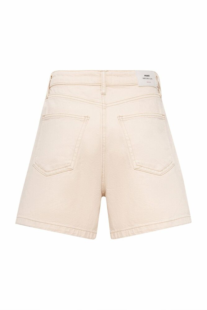 Mavi Verna Cream Mavi Premium Kadın Jean Şort 1410059-87082 - 2