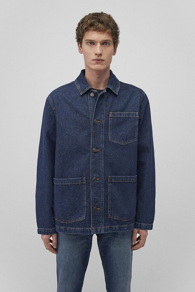 Mavi Vıctor Dark 90's Blue Denim Erkek Jean Ceket 0110383-88411 - 3
