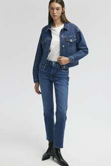 Mavi Viola Dark Brushed Mavi Premium Kadın Jean Pantolon 101048-85290 - 1