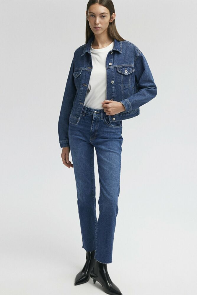 Mavi Viola Dark Brushed Mavi Premium Kadın Jean Pantolon 101048-85290